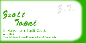 zsolt topal business card